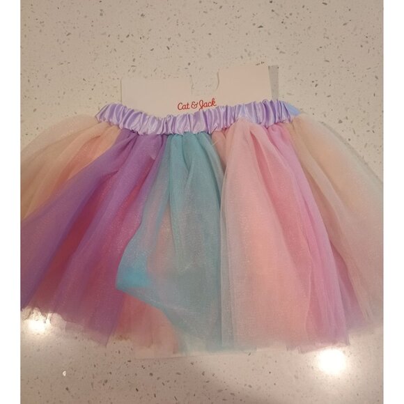 Cat and Jack Rainbow Tulle Tutu Size: OS - Picture 1 of 2
